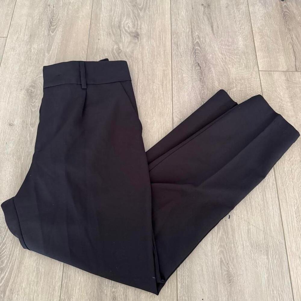 Black high waisted trousers with a